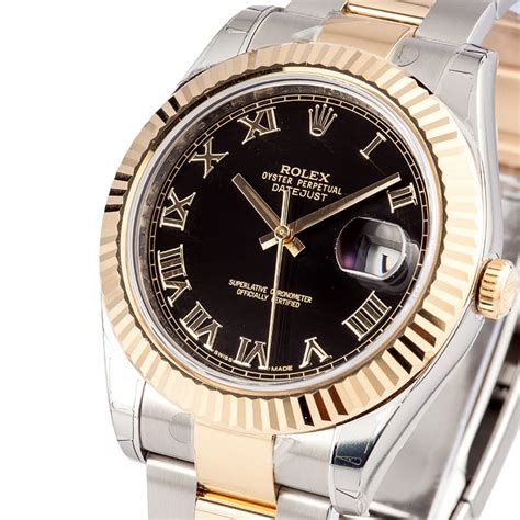 rolex datejust black roman|rolex datejust black dial 41mm.